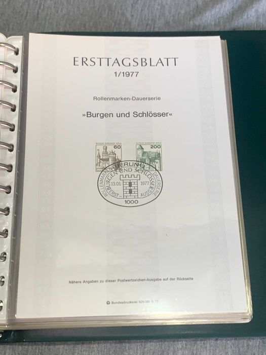 луксозен класьор Германия Първи лист 75- 76- 77 г