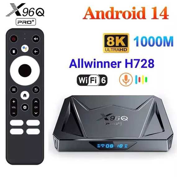 TV Бокс X96Q Pro Plus 4/32 GB – Android 14, Gigabit LAN, Allwinner H728 за перфектно телевизионно изживяване