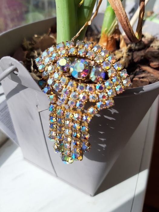 Брошь Чехословакия .Аврора Бореалис. В отличном состоянии