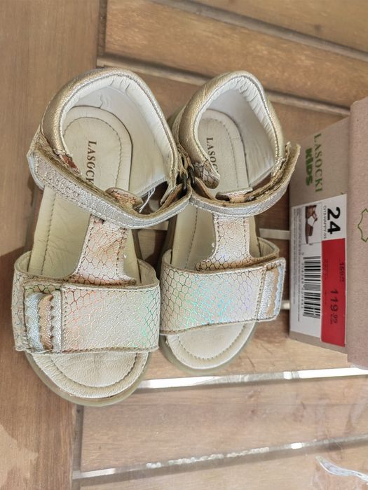 Sandale  piele măr 24