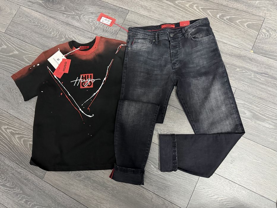 Blugi barbati dsq2 diesel hugo 2 piese tricou si blugi 300 lei