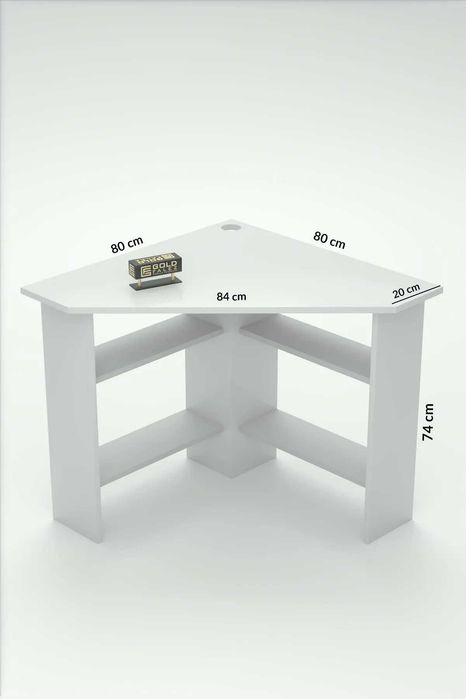 Ъглово бюро за компютър / Малко ъглово бюро / Ъглово офис бюро