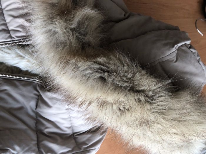 Чисто Ново красиво модерно Зимно бежово топло яке Зара