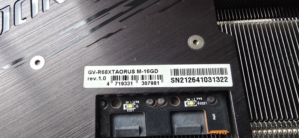 Placa Video Ati Amd Gigabyte Aorus RGB RX 6800 XT 16 GB