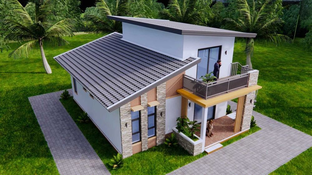 НА ИЗПЛАЩАНЕ - Евтина двуетажна сглобяема къща с 3 спални, 176 кв. м