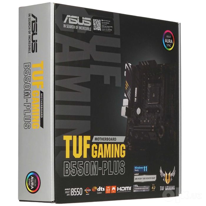 - Материнская плата MB Asus AMD AM4 TUF Gaming B550M-Plus DDR4