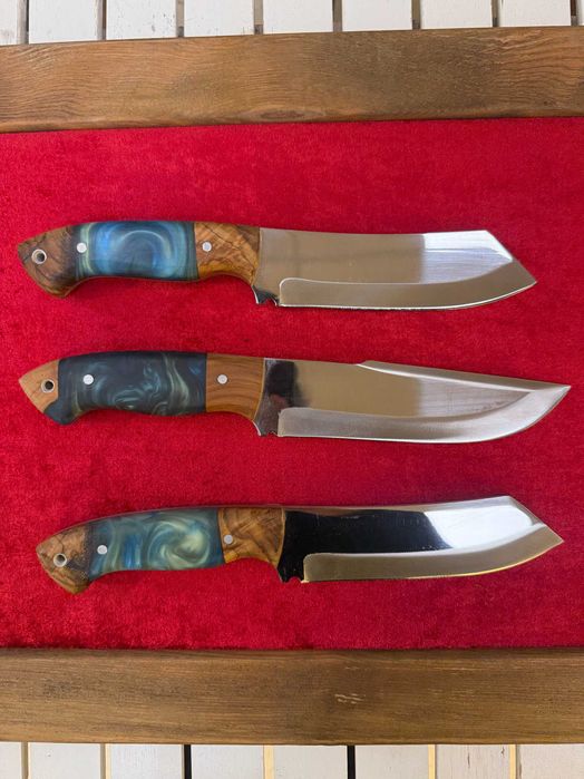 Ловни ножове от маслиново дърво и епоксидна стомана 4116