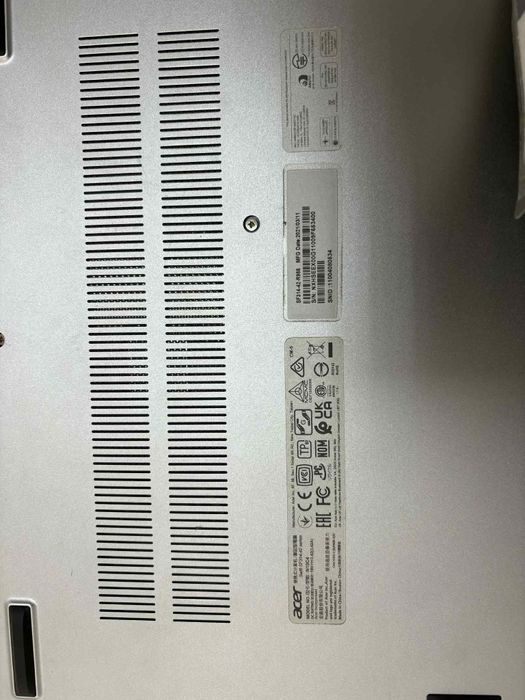 Лаптоп Acer swift 3, ползван с оригинално зарядно в отлично състояние