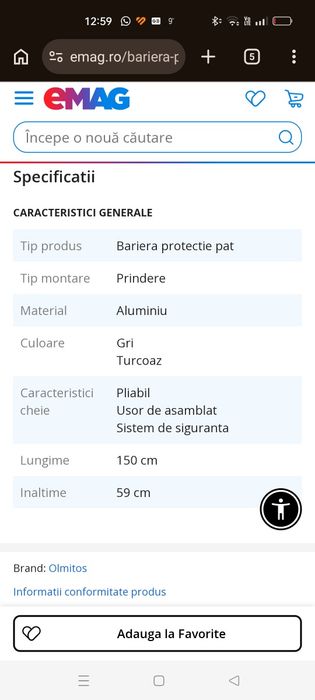Vand bariera pat copii