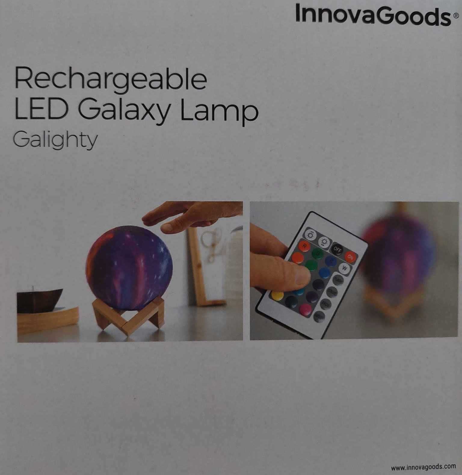 LAMPE GALAXY MOON LAMPE LED GALIGHTY INNOVAGOODS RECHARGEABLE