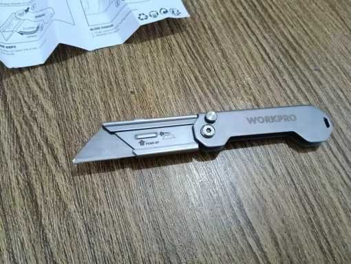 Cutter pliabil WORKPRO, nou, otel inoxidabil