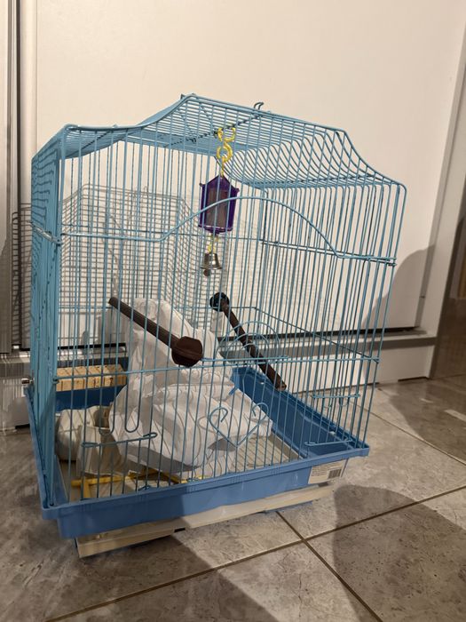 Cusca papagali cu accesorii