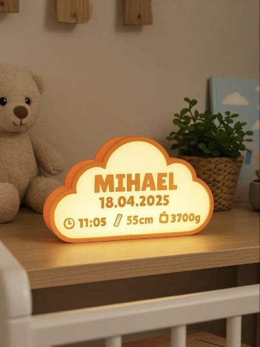 Lampă personalizată pentru bebeluși LED inclus