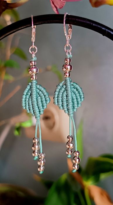 Нежни макраме обеци