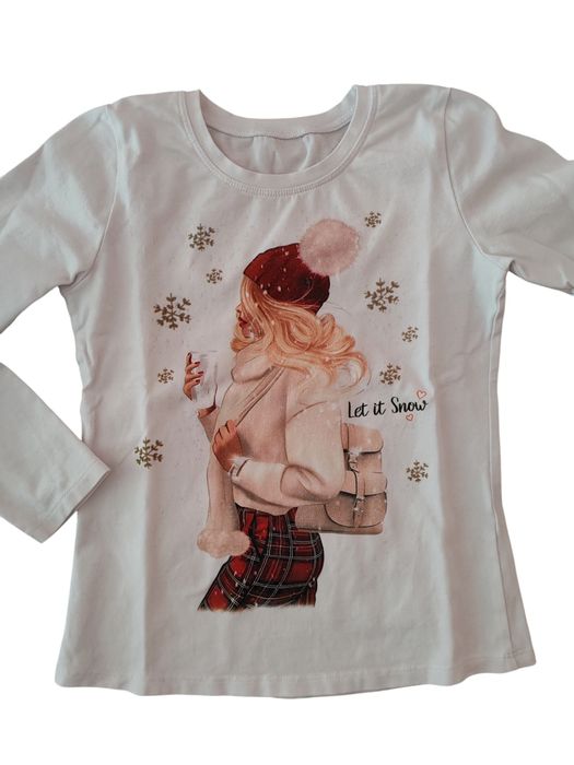 Детски Коледни блузи 128 см. Българско производство. Обща Цена 40 лв.