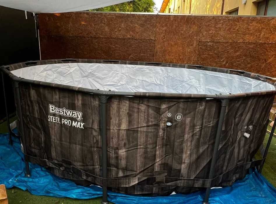 Piscină Bestway Steel Pro MAX 366x100 cm NOUĂ Sigilată + Pompă și Scară