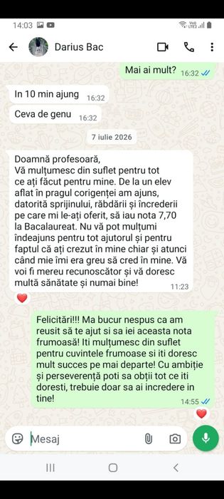 Meditatii matematica Bac /Liceu