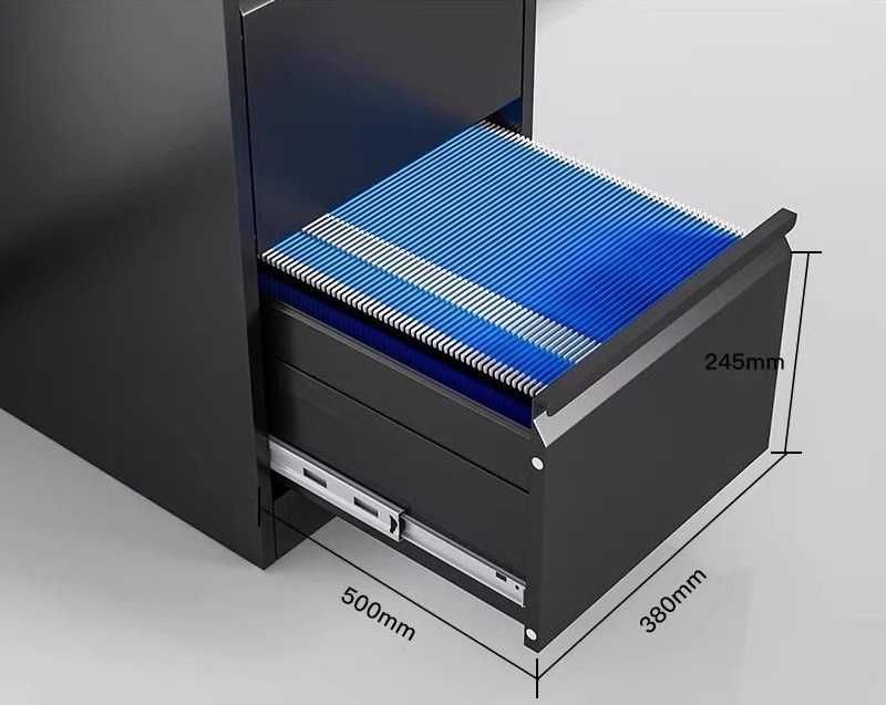 Metall ofis shkafi hujjatlar va kitoblar uchun mustahkam