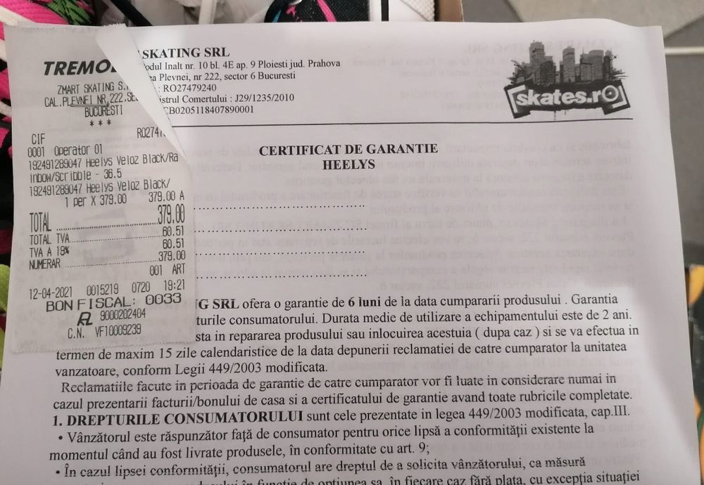 Hellys copii Nr 36.5 ca noi, în cutie