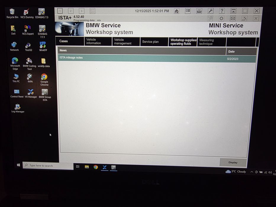 Laptop Dell e7470  i5-6300u 16gb ram ssd 512 + soft ISTA BMW