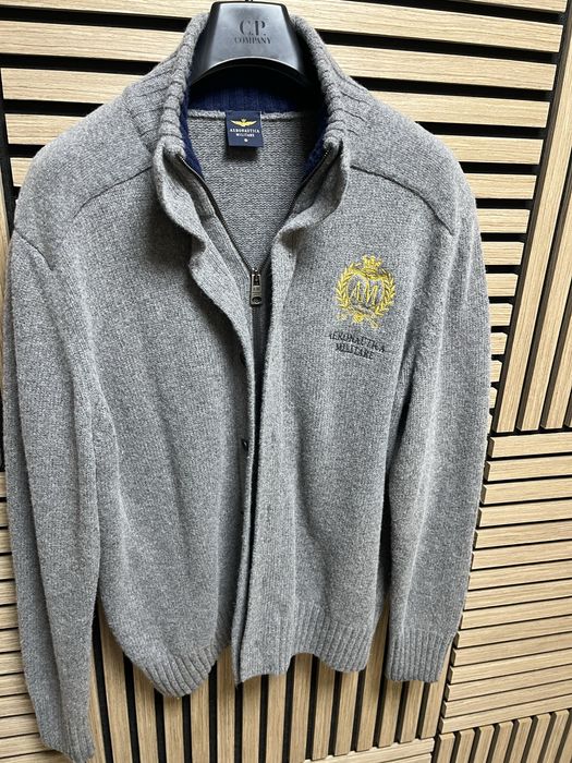 Aeronautica Militare : Вълнено яке/жилетка размер 54/ХЛ / Оригинал