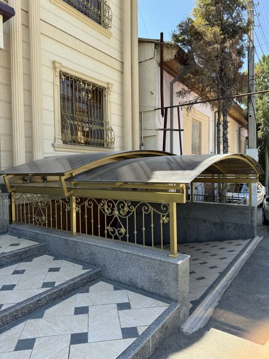 Darvoza reshotka akfa boyash покраска ворота навес решотка