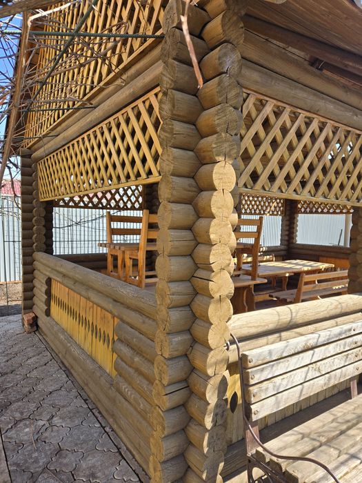 Беседка,  натуральное дерево