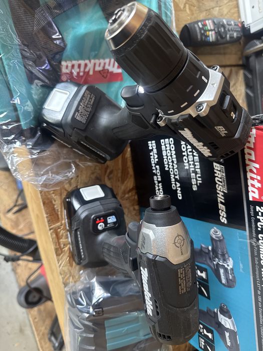 Set 2 scule Makita 18v brushless negre USA