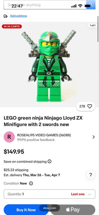 Lego Ninjago Lloyd ZX rara - conditie excelenta