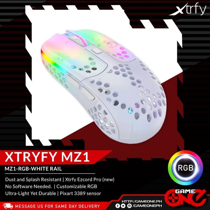 Xtrfy MZ1 Superlight СКИДКА Проводная мышка/мышь (вес 56 грамм)