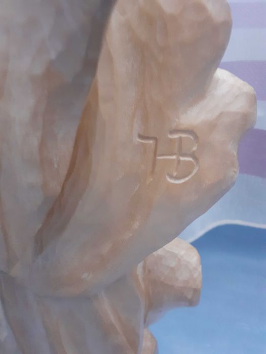 Fecioara Maria statueta lemn 53 cm