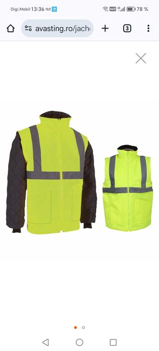 Geaca reflectorizanta iarna vara (Renania)