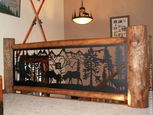 Перила металлические с лазерной резкой