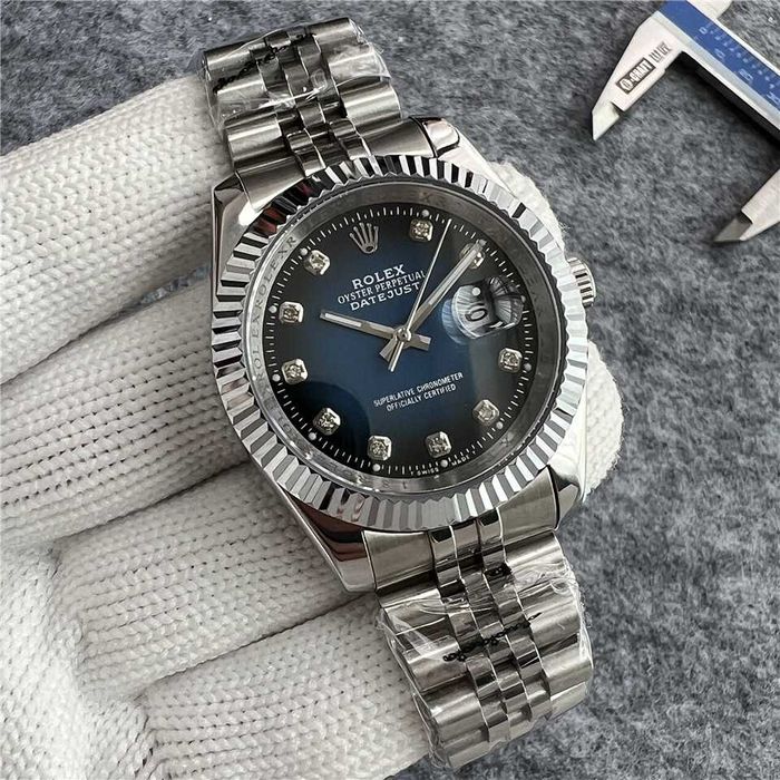 Ceas TIP R.O.L.E.X PERPETUAL OYSTER DAY DATE Silver&Blue Automatic !!!