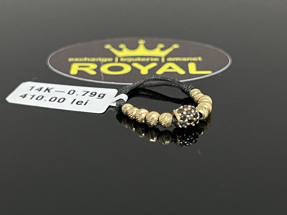 Bijuteria Royal CB : Inel dama snur bile aur 14K  0,79 grame