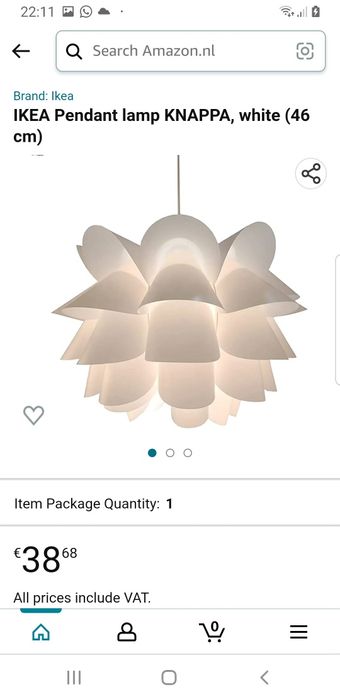 Plafoniera alba Ikea