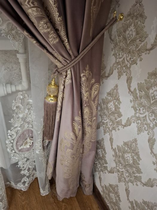 Продам шторы с тюлью