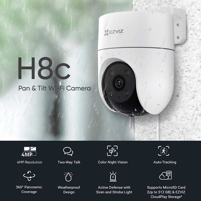 Camera EZVIZ H8C Wi-Fi FullHD IR30m Motion Detection sigilata garantie