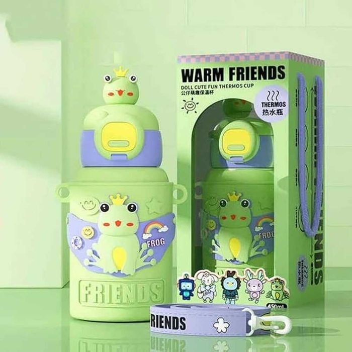 Детска бутилка за вода Cute Frog Friends