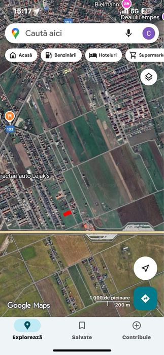 Teren cu potential mare 2500MP langa centura Sanpetru