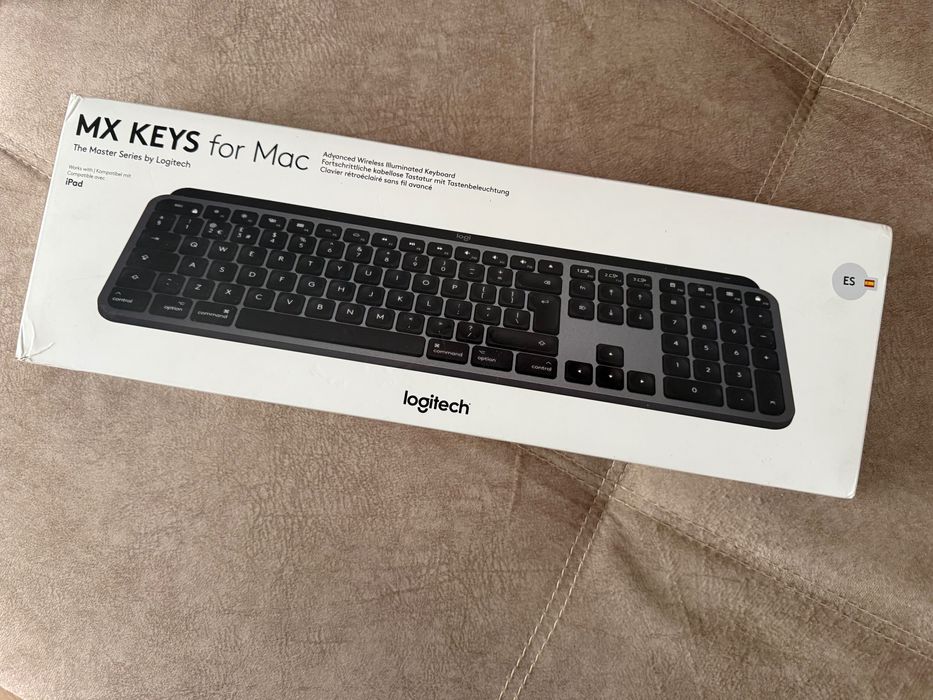 Tastatura wireless Logitech MX Keys S Mac, Iluminare, 2.4GHz&Bluetooth