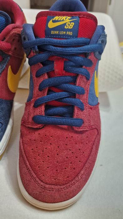Nike SB Dunk Low Pro PRM "Barcelona", piele întoarsă, mărime 41