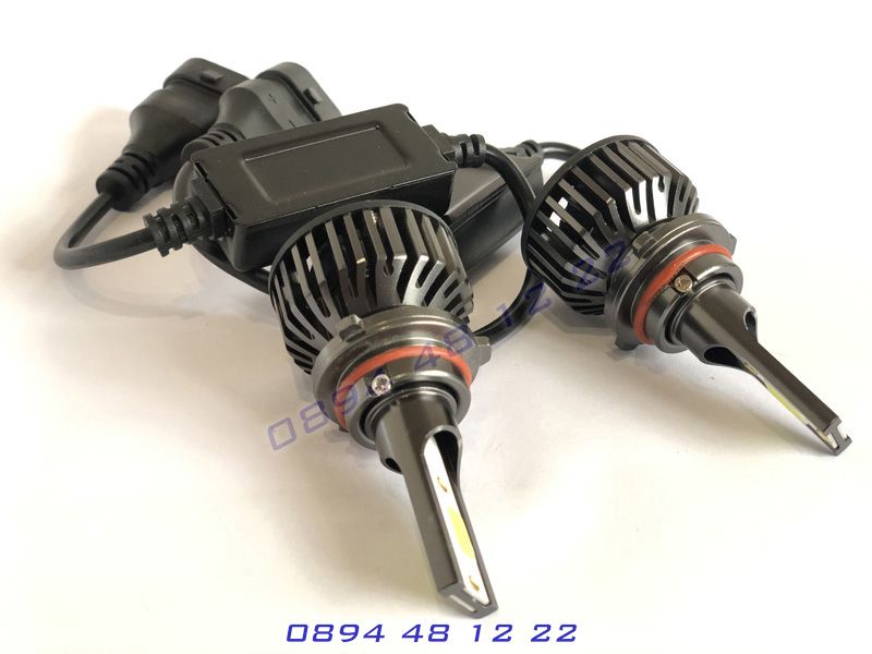 Умалени LED диодни крушки фарове CANBUS HB4 9006 ЛЕД Бяла Светлина