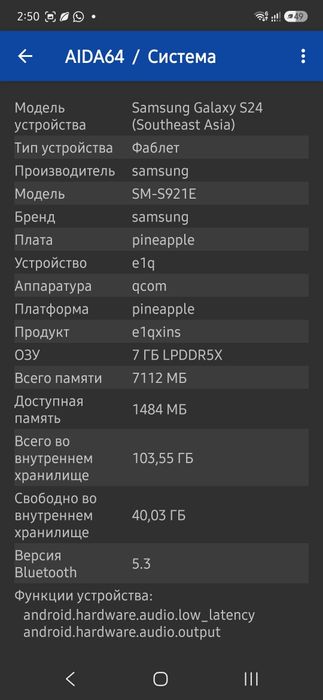 Samsung s24 8/128