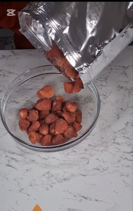 Сублимированная клубника, сушеная клубника, сухофрукты, сублимат