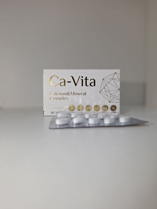 Ca-Vita — kalsiy, magniy, D3, K2 vitamini kompleksi