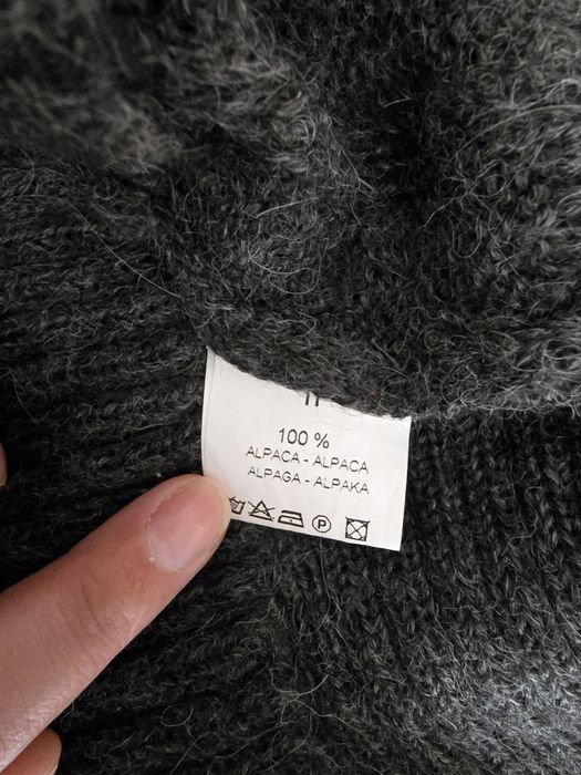 Pulover din lana de alpaca pulover gri femei din lana moale