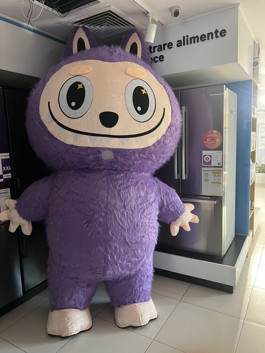 Costum Labubu mov 2.6 m NOU