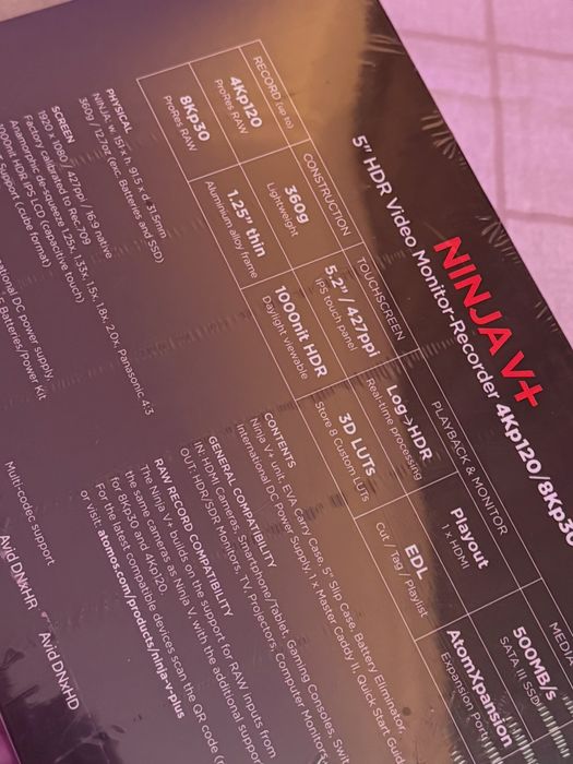 НОВЫЙ Atomos Ninja V Plus 5 HDR набор