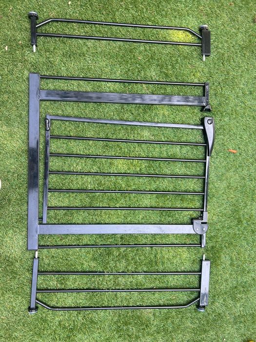 Poartă de siguranță extensibilă ISP Baby Safety Guard 7407, 75-115 cm, negru